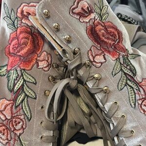 Velvet Boots Fit Small